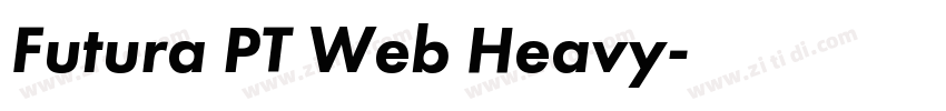 Futura PT Web Heavy字体转换
